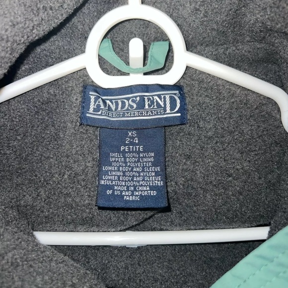 Land’s End Women's Teal AirCore200 Winter Multi-Pocket Jacket Size XS - Picture 3 of 5